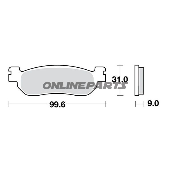 Brake Pads Scooter Sintered Srm Trwaltn 7322951