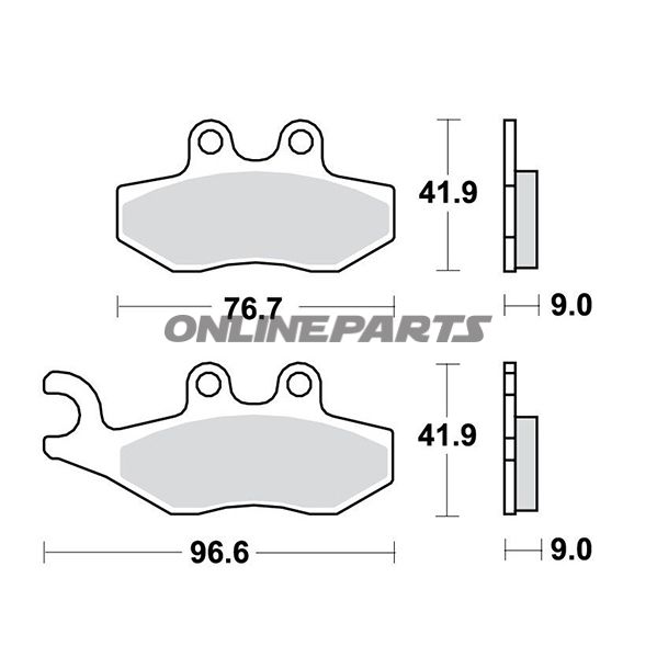 Brake Pads Scooter Sintered Trwaltn 7323058