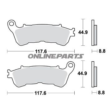 Brake Pads Std Trwaltn 7321003
