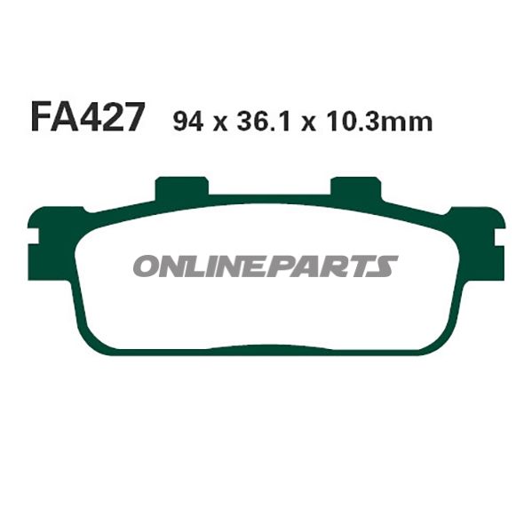 Brake Pads Scooter Sintered Hh Ebc Sfa427hhaltn 7875198