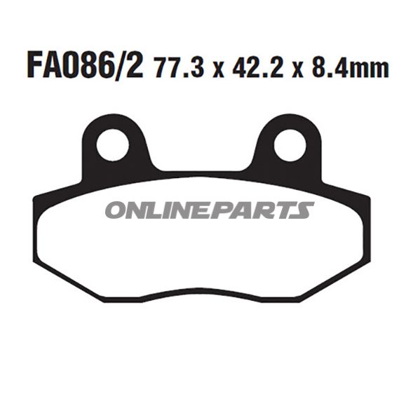 Brake Pads Std Ebc Fa086/2Altn 7871171