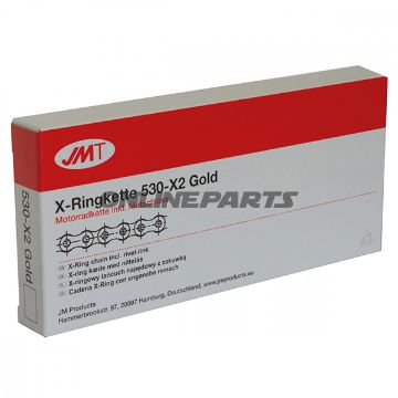 Jmt X-Ring 530X2 Gold 100Open Chain With Rivet Link