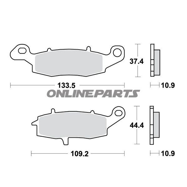 Brake Pads Std Lucas Trwmcb843