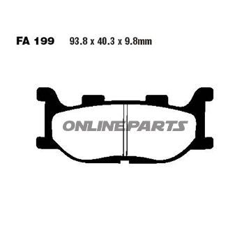 Brake Pads Semi-Sint V Ebc Fa199v