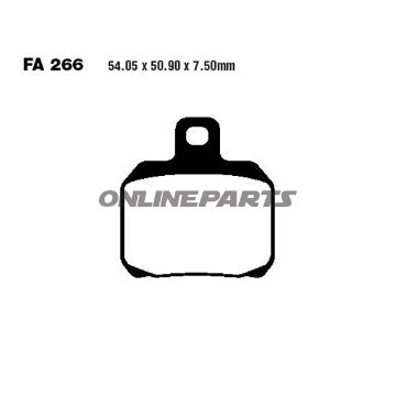 Brake Pads Semi-Sint V Ebc Fa266v