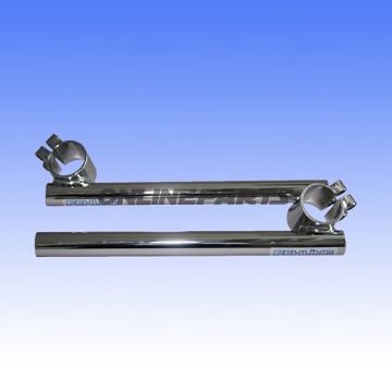 Handlebar Chromeed Steelclip On D38 22Mm