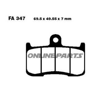 Brake Pads Sintered Gpfax Ebc Gpfax347hh Fa115tt Altn 7874993/7874456