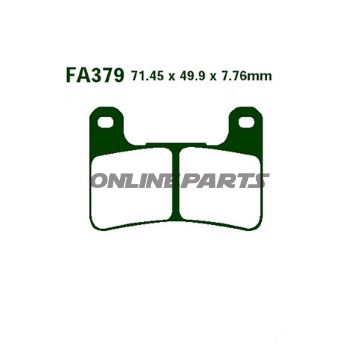 Brake Pads Sintered Gpfax Ebc Gpfax379hh Fa120altn 7874266/7874274