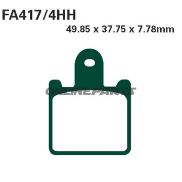 Brake Pads Sintered Gpfax Ebc Gpfax417/4Hhaltn 7874738/7874746