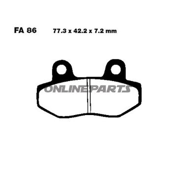 Brake Pads Carbon Scooter Ebc Sfac086alternative: 7872114