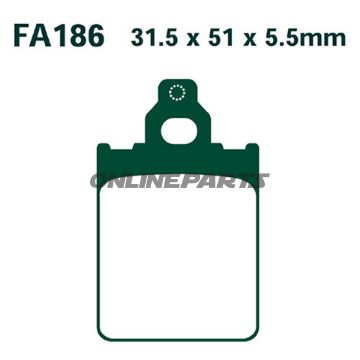 Brake Pads Carbon Scooter Ebc Sfac186alternative: 7872815
