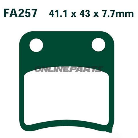 Brake Pads Carbon Scooter Ebc Sfac257alternative: 7870103