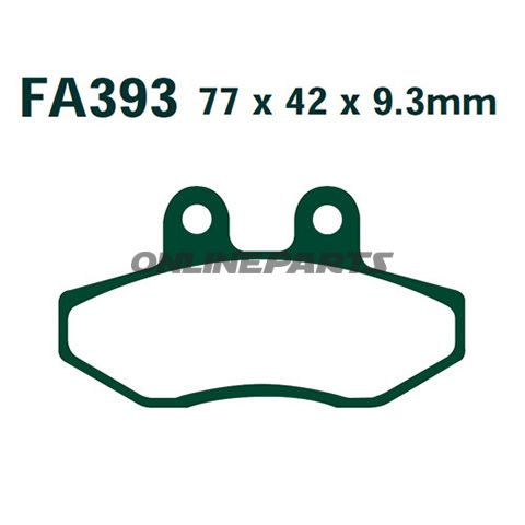 Brake Pads Carbon Scooter Ebc Sfac393