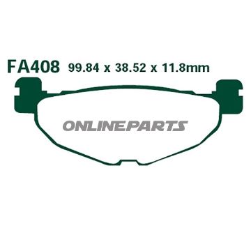 Brake Pads Carbon Scooter Ebc Sfac408alternative: 7871999