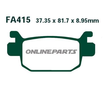 Brake Pads Carbon Scooter Ebc Sfac415alternative: 7870728