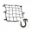 Cargo Net 40X40cm 6 Hooksblack Jmp With Plastic Hooks