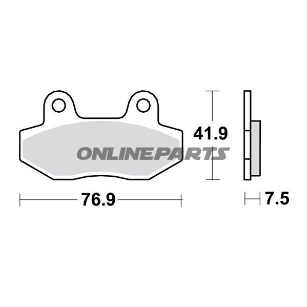 Brake Pad Sinter Sv Trwaltn 7321011