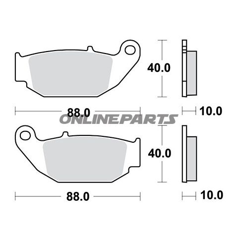 Brake Pad Sinter Si Trwaltn 7326404