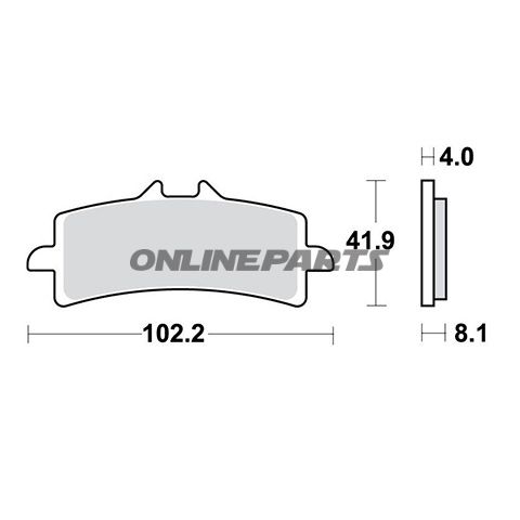 Brake Pad Sinter Sv Trwoder 7322456
