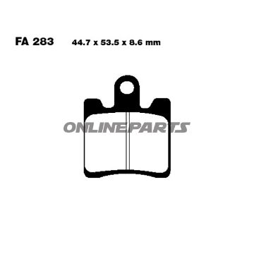Brake Pad Carbon Scooter Ebc Sfac283/4