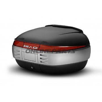 Topcase sort 50 liter Shad SH50 med bærerplade