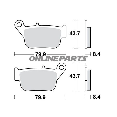 Trw Brake Pads Sintered Scooteroder 7322878