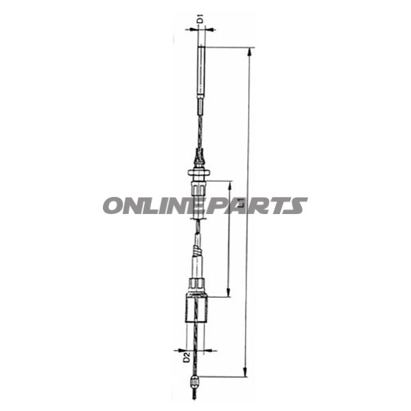 Brake Cable Knott 1990/2200