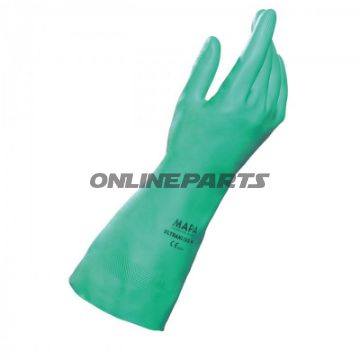 Work Gloves Nitrilgreen Velourisiert Gr.7