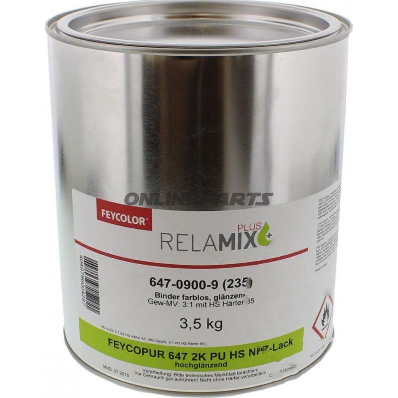 Hs-Hochglanzlac 2K 3.5 Kg647 Transparent Feycopur