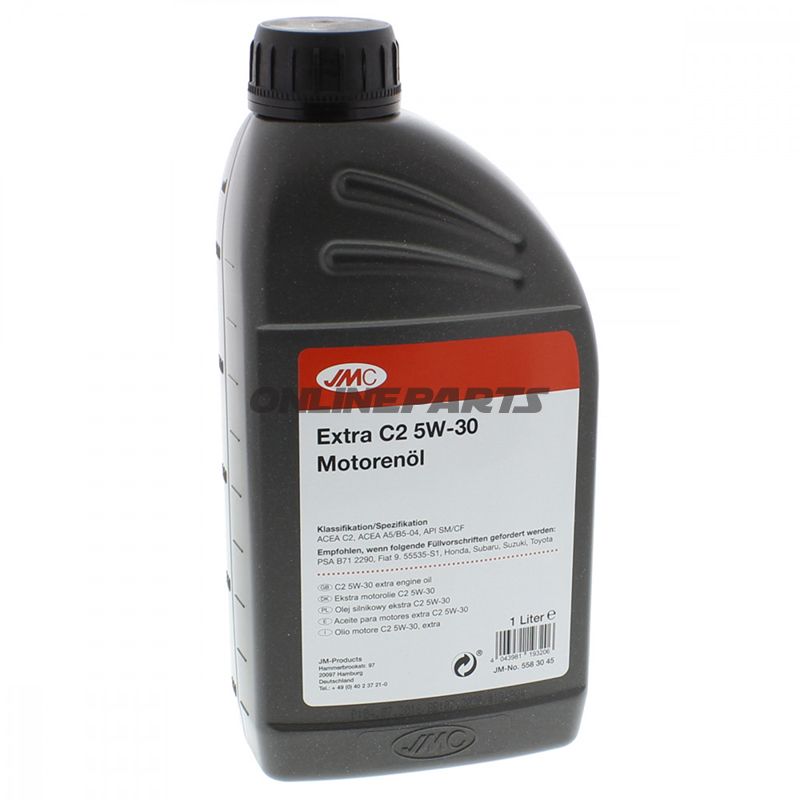 Køb Motorolie 5W30 C2 1 liter JMC ekstra.