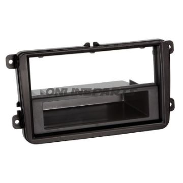 Radioblende 2-Din Blackmit Fach