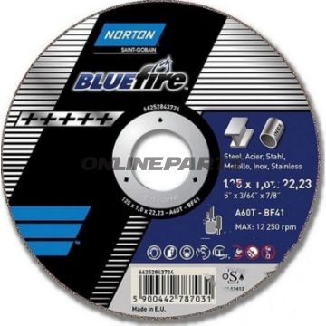 Cutting Disk 76X1x10 Norgerade Metall Blue Fire
