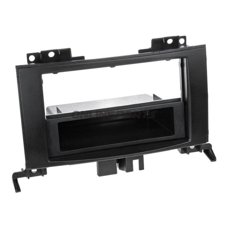 Radioblende 2-Din Blackmit Fach