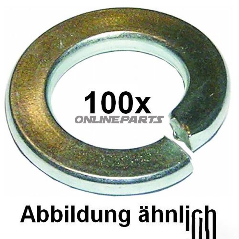 Fjederskive Vz M8 127Pack Contains 100 Pieces