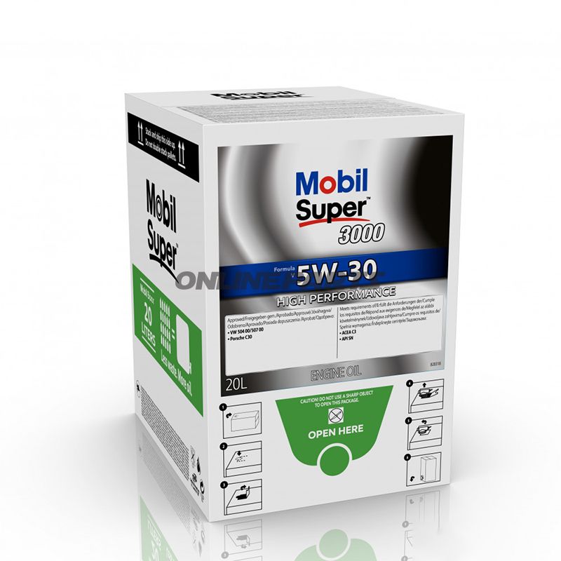 Engine Oil 5W30 Sup3000v 20Lincl Drain Tap Bag In Box