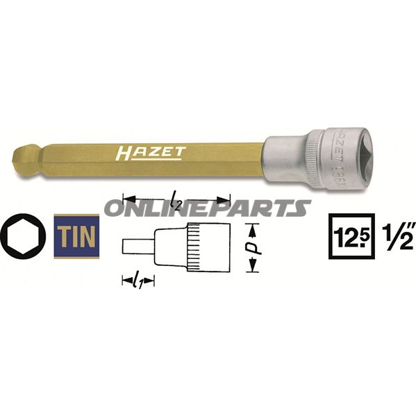 Insert Innen 6Kt 1/2 5Mmmit Kugelkopf Länge 140 Mm