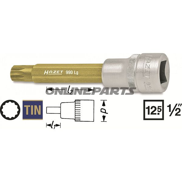 Insert Vielzahn 1/2 M14length 100Mm