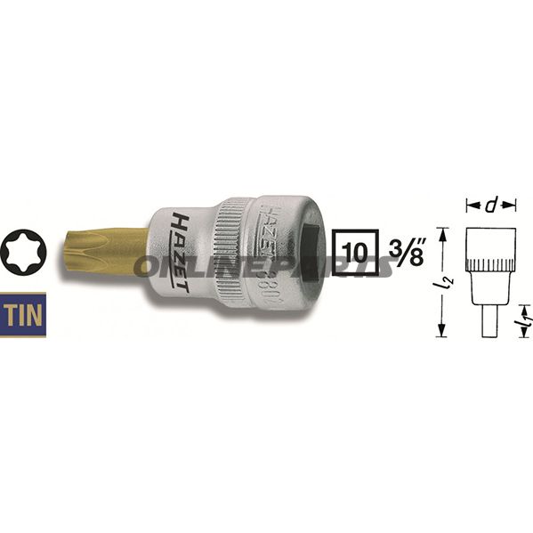 Insert Torx 3/8 T27länge 43.5 Mm