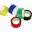 Insulation Tape 5M Set6 Rolls Various Colours