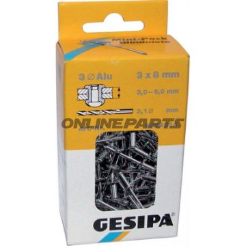 Blindniet 5X6 Packung 50Flachrundkopf