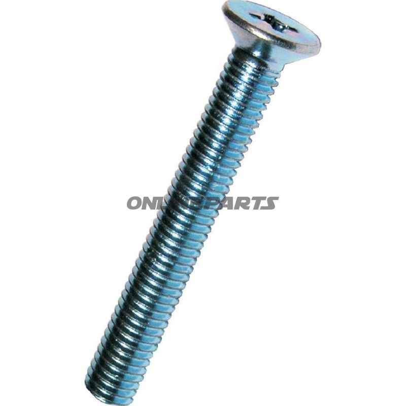 Screw Countersunk M5x20 Din 965 Plated Steelphillips Pack 100 Pieces
