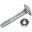Coach Bolt & Nut M6x30 Din603pack 100 Altn 4791885