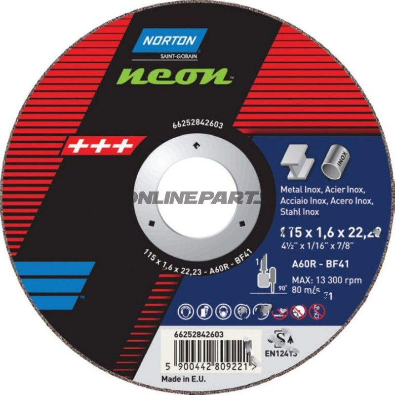 Cutting Disk 125X3.0 Crankednorton Neon Alternative: 5647359