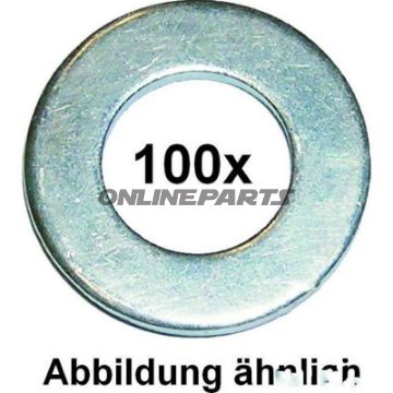 Washer M8 Din125 Plated Steelpack 100 Pieces