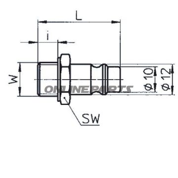 Stecknippel Steel Ag 1/2