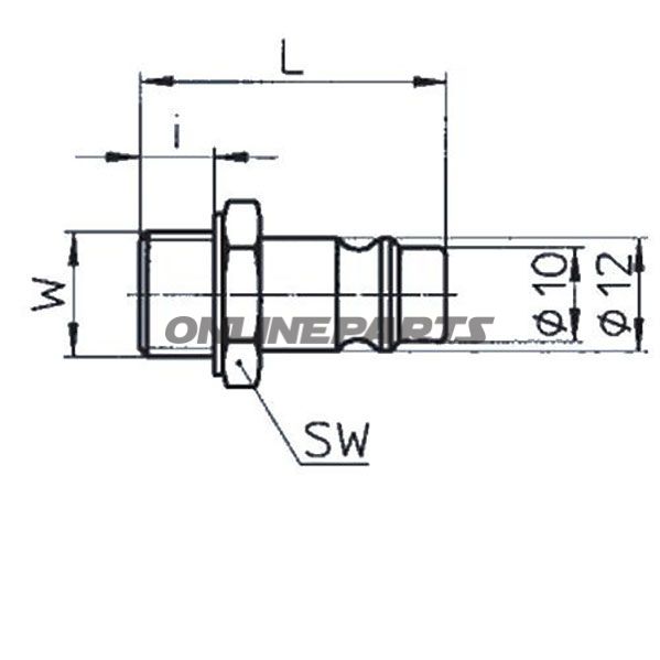 Stecknippel Steel Ag 1/2