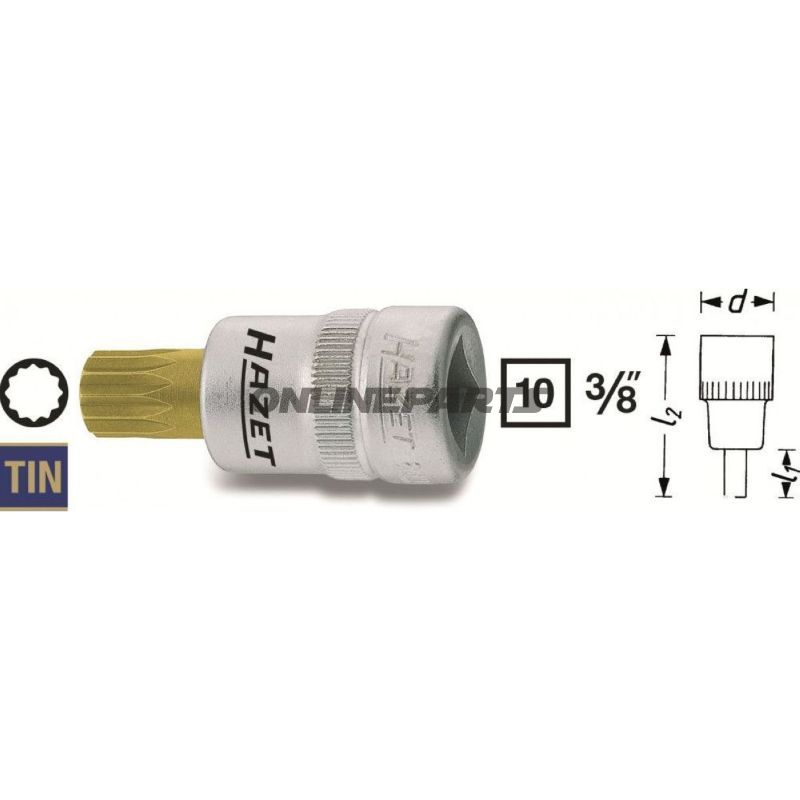 Insert Vielzahn 3/8 M10length 42Mm