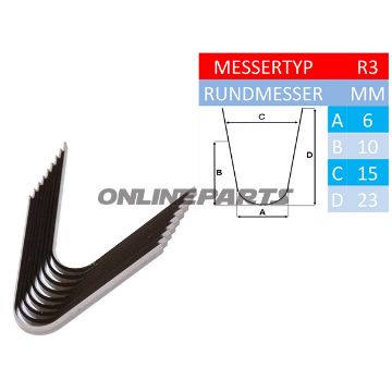 Profile Knife R 320 Stück