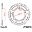 Rear Sprocket 46T Pitch 530 Silverinner Diameter 080 Bolt Spacing 110