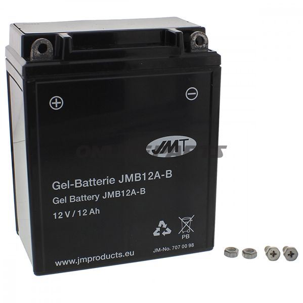 Battery Motorcycle Yb12a-B Gel Jmtyuasa 7070550 3299 6-On 0095
